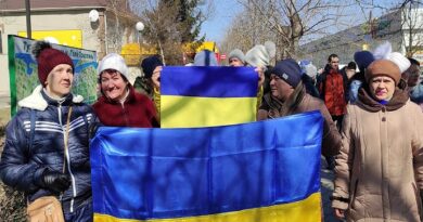 "Gola Pristan es Ucrania": el himno se interpretó masivamente en la región de Kherson