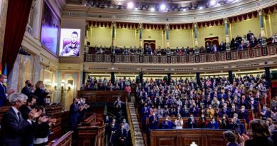 "Fascismo en su máxima expresión": Un programa en España señala a diputados que no aplaudieron a Zelenski