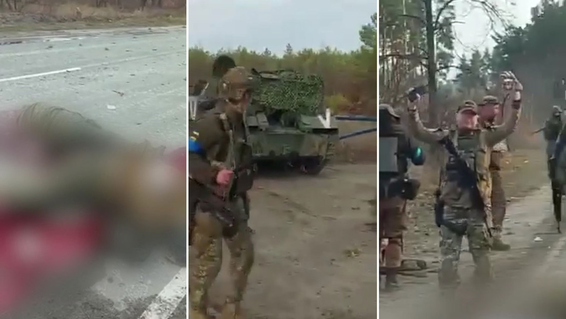 muestra la ejecución de un soldado ruso herido y desarmado por combatientes ucranianos