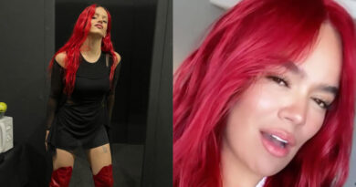 “Copiándote una vez más”, le dicen a Rosalía por su cabello rojo, igual al de Karol G
