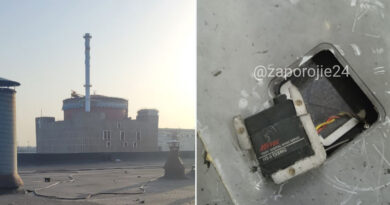 Derriban un dron suicida ucraniano sobre la central nuclear de Zaporozhie