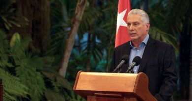 "La salida ya está cerca": El presidente cubano Díaz-Canel visita la zona del incendio en Matanzas