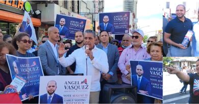 Espaillat arrecia campaña por reelección y pide voto para Vásquez en mitin unitario en el Alto Manhattan