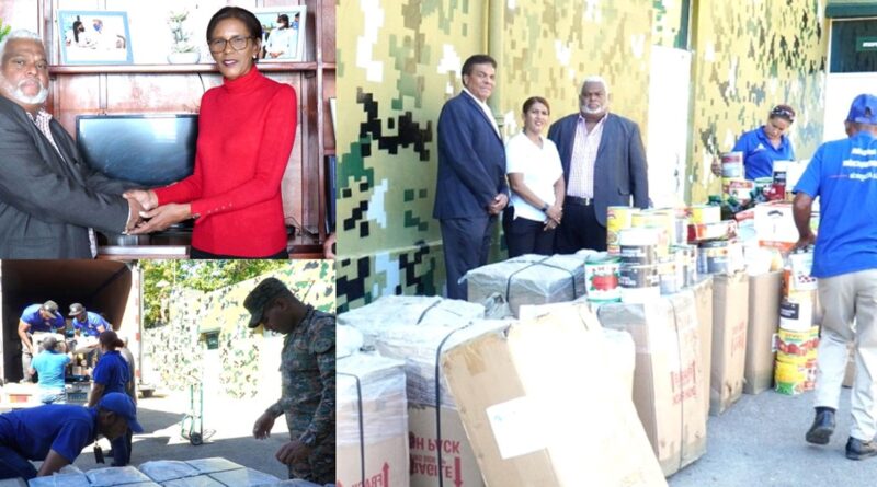 Consulado entrega ayudas a gobernadora de La Altagracia para damnificados del huracán Fiona