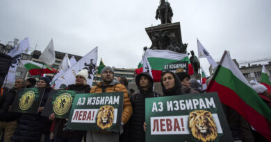 Protesta en Bulgaria contra las políticas de la UE