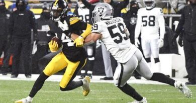 Steelers honran a Harris con victoria sobre Raiders