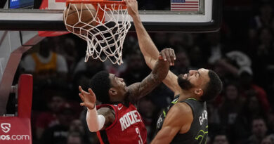 Russell y Edwards ayudan a Timberwolves a vencer a Rockets