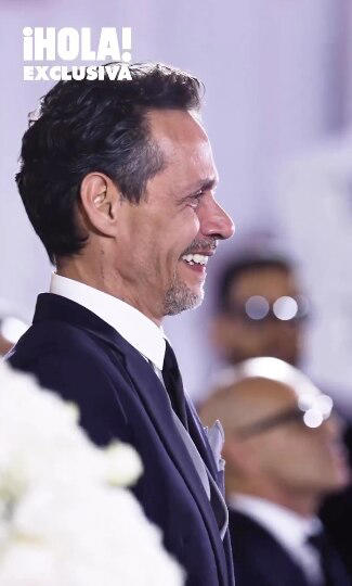 Si no llora al verte llegar al altar, ¡Ahí no es! Así recibió Marc Anthony a Nadia Ferreira en su gran día