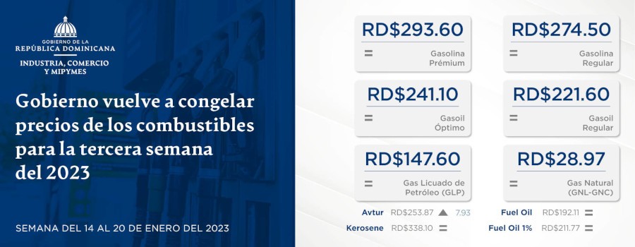 Gobierno vuelve a congelar precios de los combustibles para la tercera semana del 2023