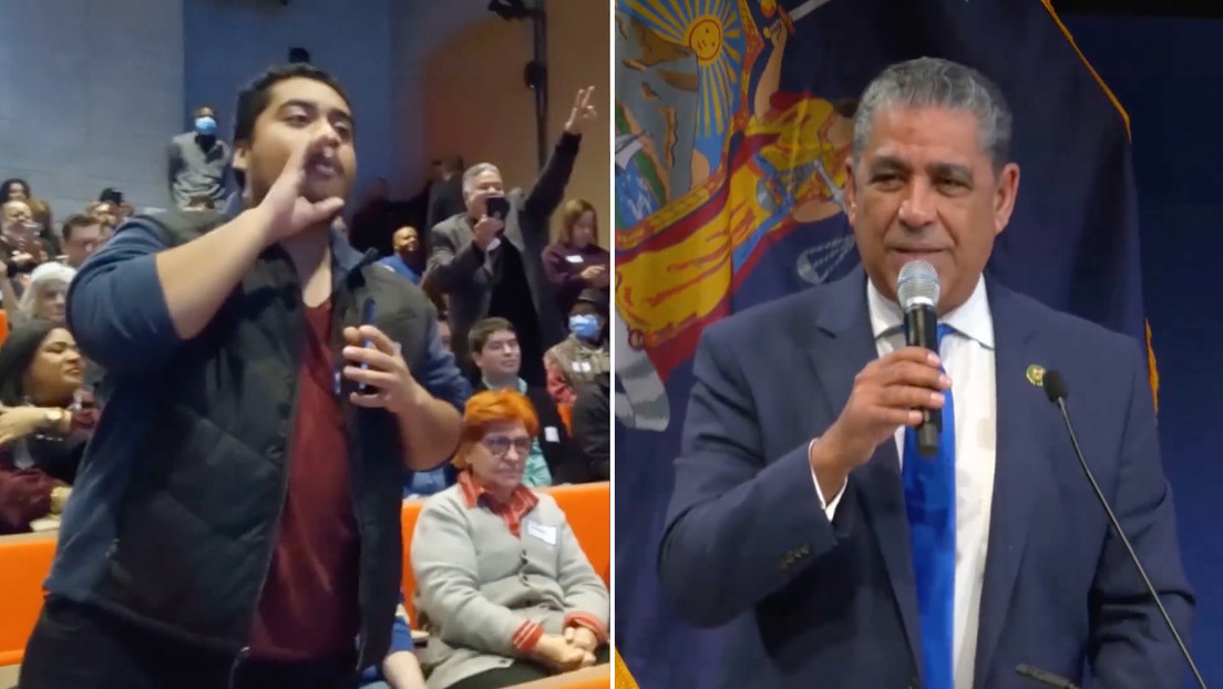 "Estoy harto de que envíen todo el dinero de mis impuestos a Ucrania": Manifestantes interrumpen a un senador en EE.UU.