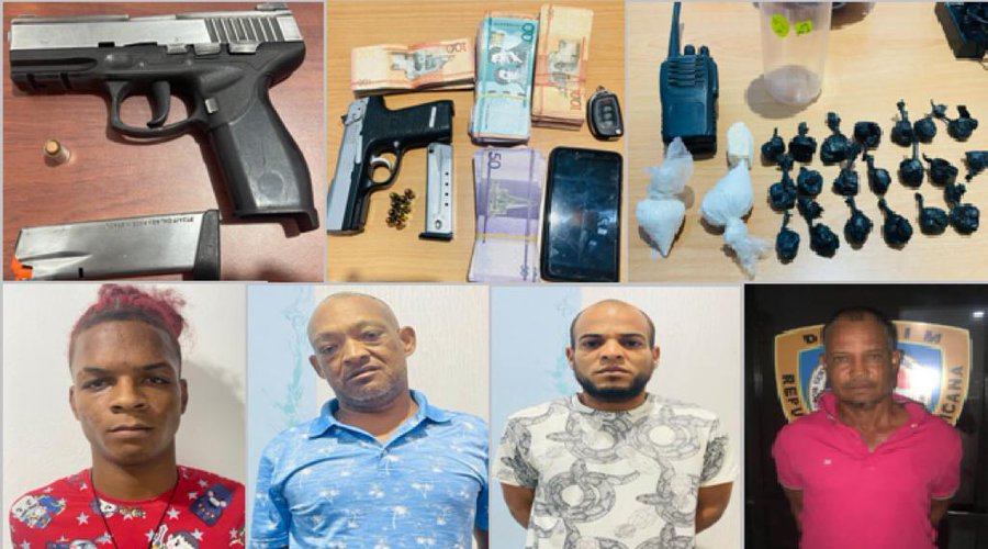 PN apresa 15 personas, ocupa armas, drogas, dinero y motocicleta en Línea Noroeste