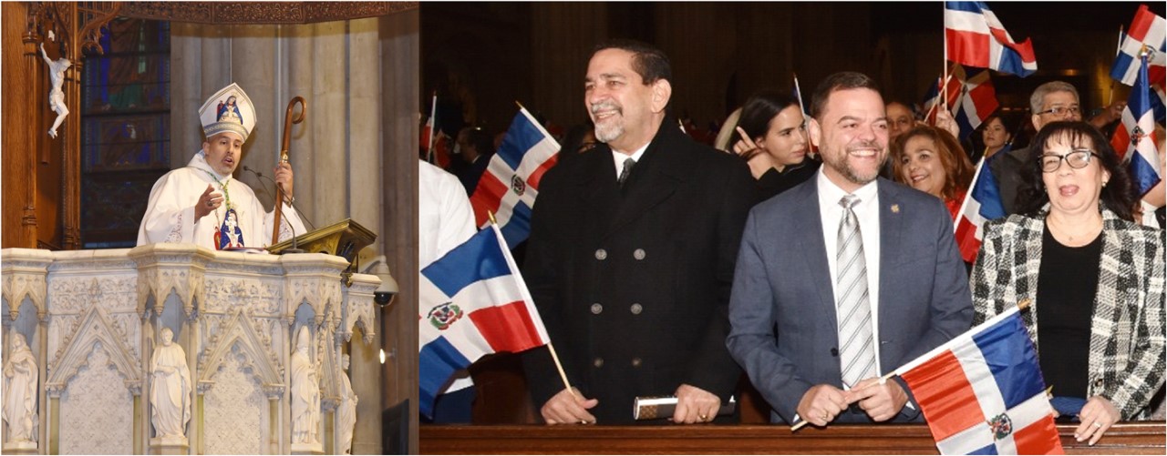 Obispo Espaillat pide a padres más control de hijos para superar crisis de identidad con Dios durante misa a La Altagracia en catedral San Patricio