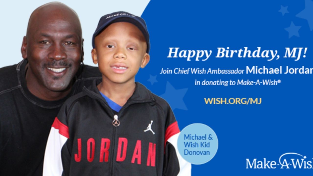 Michael Jordan dona $ 10 millones a Make-A-Wish en la celebración de su cumpleaños
