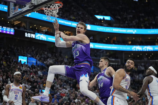 Markkanen anota 43; Jazz vence a Thunder en alargue