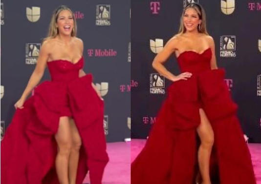 Alejandra Jaramillo sigue cumpliendo sus sueños: La presentadora arrasó en la alfombra magenta de Premios Lo Nuestro 2023