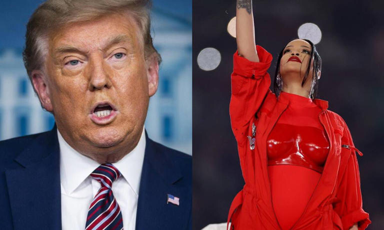 “Falla épica”: Las duras criticas de Donald Trump para Rihanna, tras su actuación en el Super Bowl