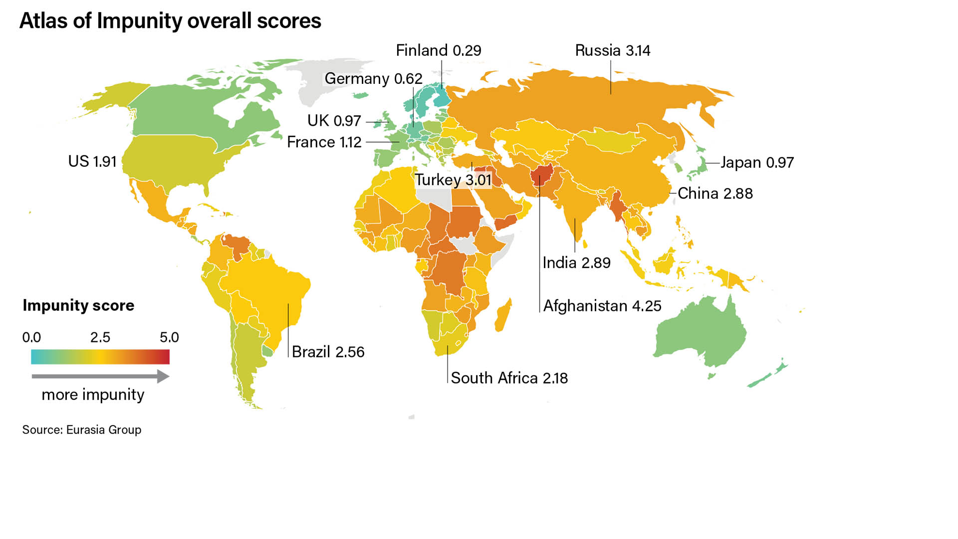 Se presentó el Atlas de la Impunidad en el mundo: cuál es el país de la región peor calificado
