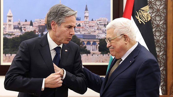 Blinken se reúne con Abbas y advierte que "el horizonte de los palestinos se está encogiendo"