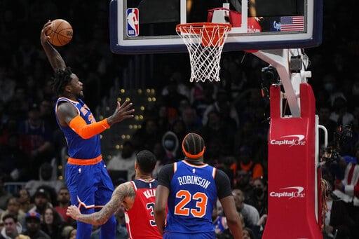 Knicks remontan y vencen 115-109 a Wizards