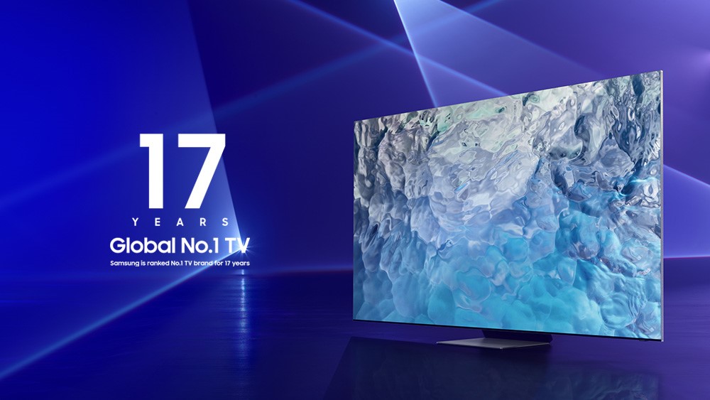 Reconocimiento a la excelencia innovadora: Samsung ha liderado el mercado mundial de televisores por 17 años consecutivos 