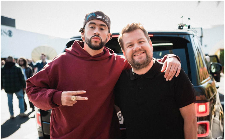 Bad Bunny y James Corden hicieron un ‘carpool’ totalmente lleno de buen ritmo