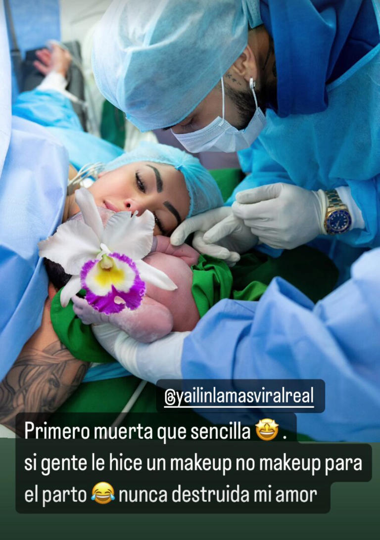 “Antes muerta que sencilla”: Le llueven críticas a Yailín por maquillarse antes de su parto