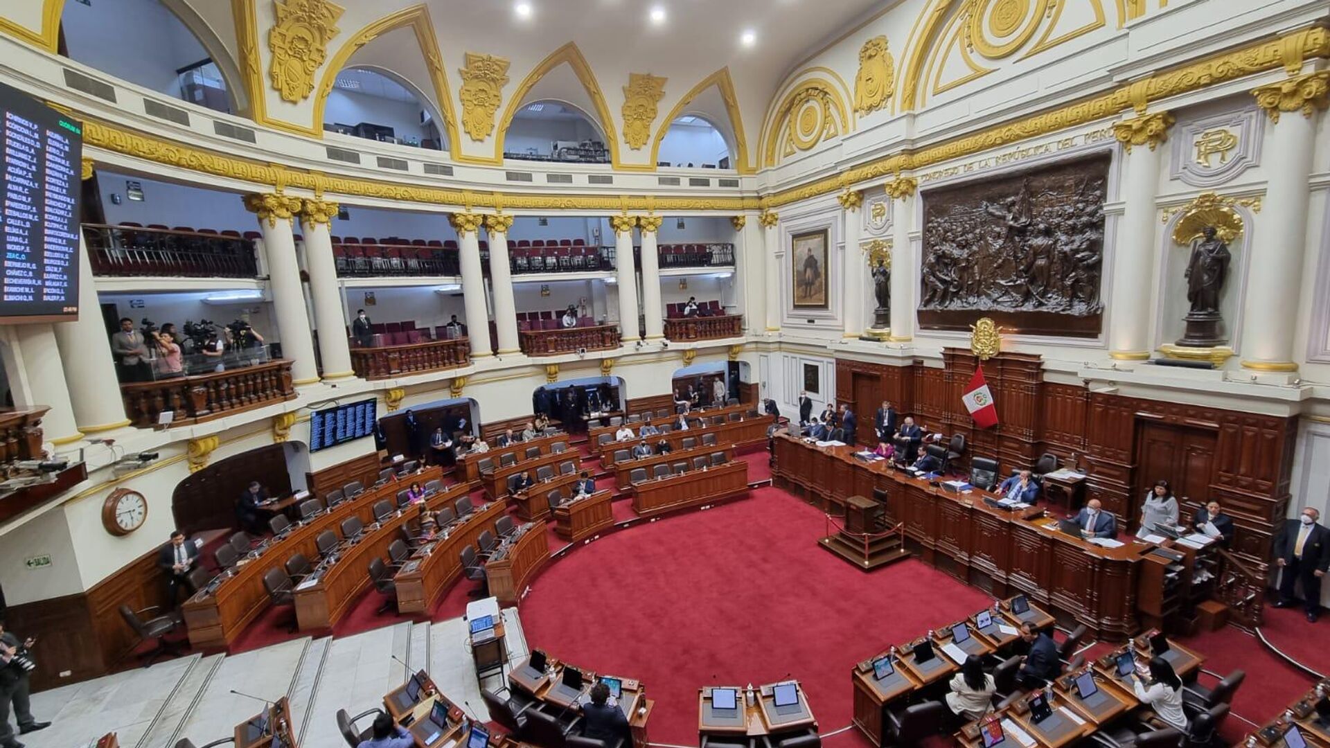 Congreso de Perú rechaza otro debate sobre el adelanto de elecciones para 2023