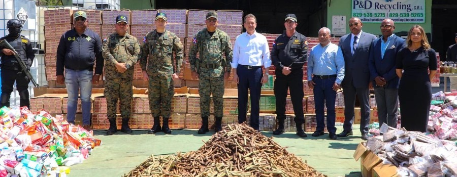 Gobierno incinera más de 3MM de cigarrillos, alcohol y clerén no aptos para el consumo