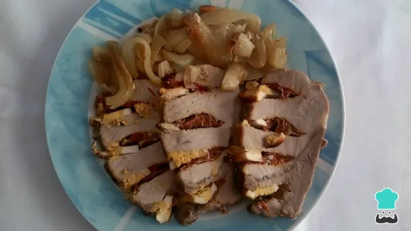 Receta de Lomo de cerdo relleno con huevo