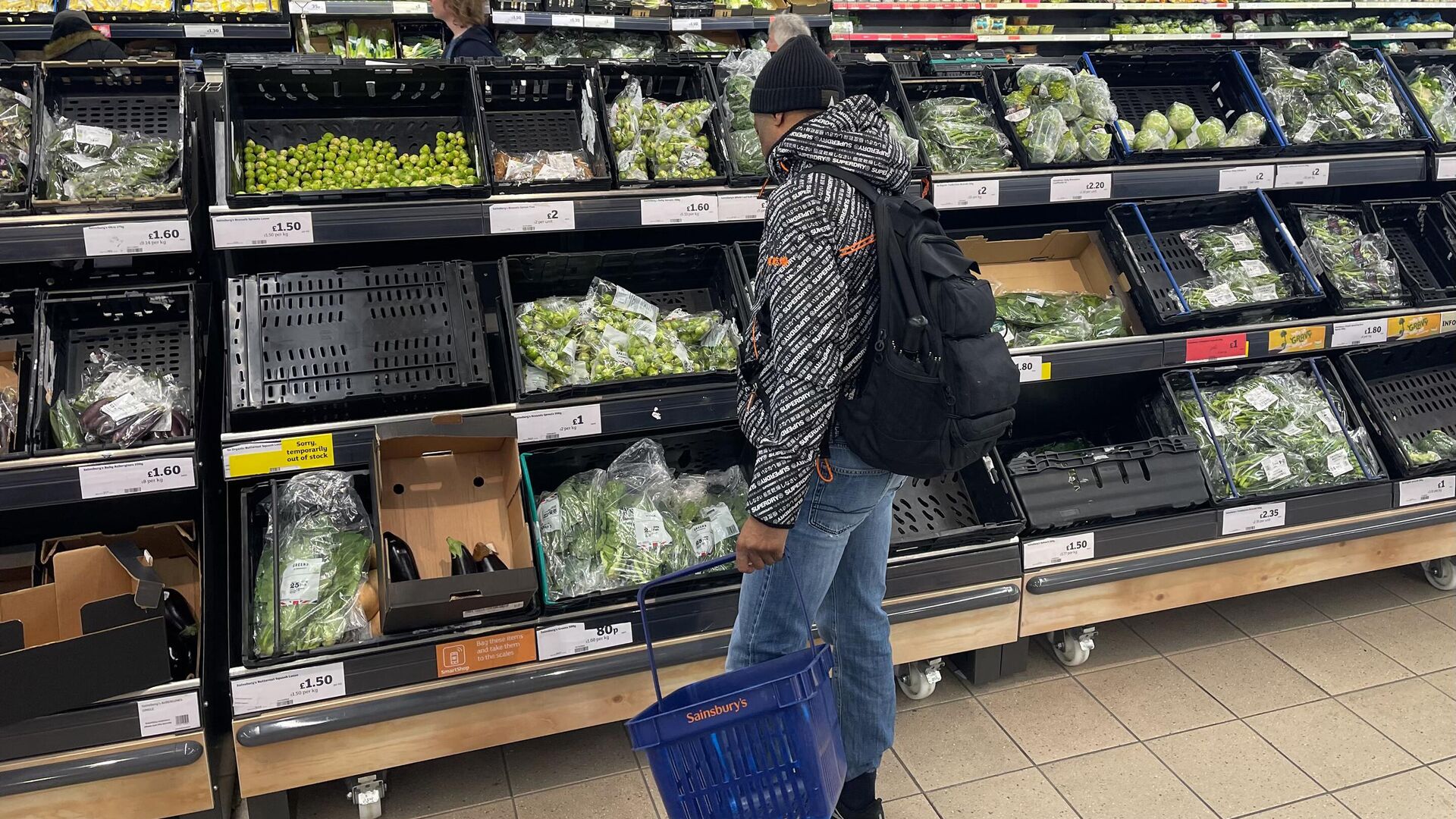 La inflación de alimentos en el Reino Unido alcanza su nivel máximo en más de 45 años