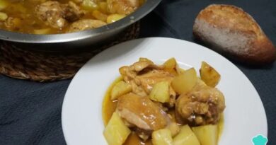 Guiso de pollo con patatas de la abuela - Receta FÁCIL