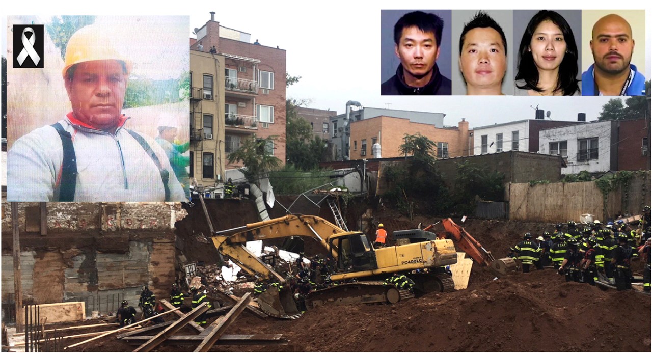 Constructores chinos declarados culpables por muerte de trabajador dominicano en derrumbe 2018 en Brooklyn