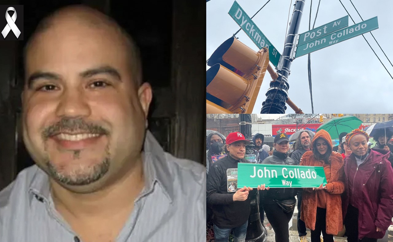 Rebautizan esquina del Alto Manhattan en memoria de luchador dominicano asesinado por policía encubierto en Inwood hace 12 años