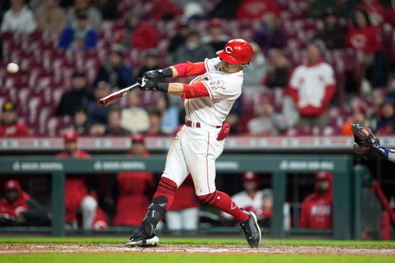Friedl empuja una carrera en voltereta de Rojos ante Rangers