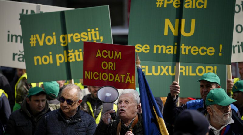 Agricultores de Rumania, Bulgaria y Polonia protestan contra los productos ucranianos que inundan sus mercados