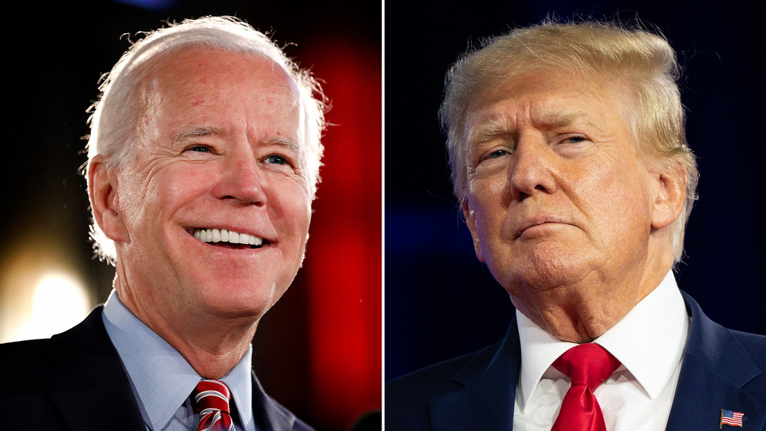 'Amor sin fronteras': Dibujan un beso entre Trump y Biden en el muro entre EE.UU. y México