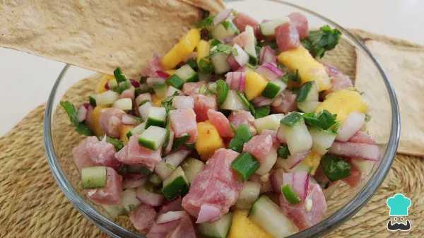 Receta de Ceviche de atún estilo Sinaloa