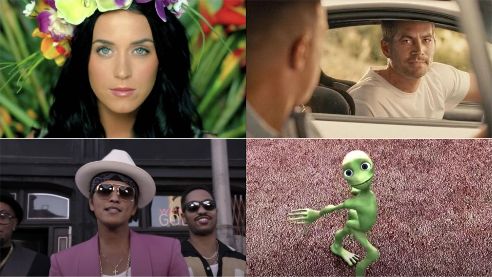 Los diez videoclips más vistos de la historia en YouTube