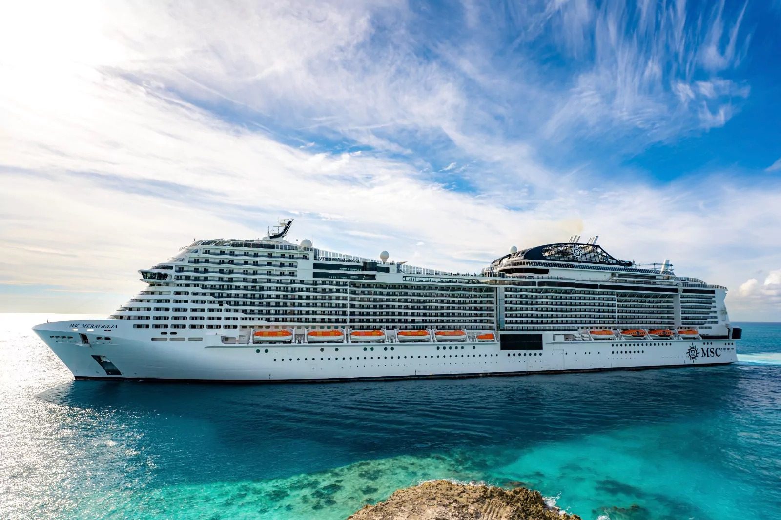 Puerto Plata recibe por primera vez el lujoso MSC Meraviglia con 4,000 visitantes