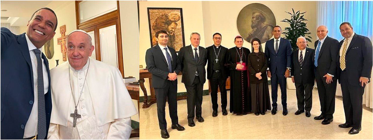 Senador Carlos Gómez y doctor Ramón Tallaj encabezan comisión en visita al Papa Francisco en Roma