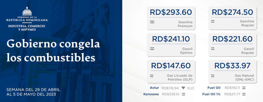 Gobierno congela los combustibles