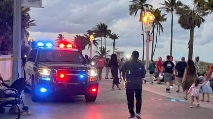 La Policía de Florida inició la búsqueda de 3 sospechosos involucrados en el tiroteo de Hollywood Beach que dejó nueve heridos
