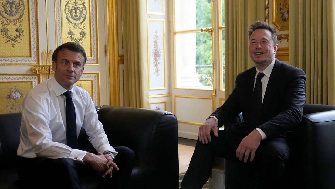 Macron se reúne con Elon Musk en París