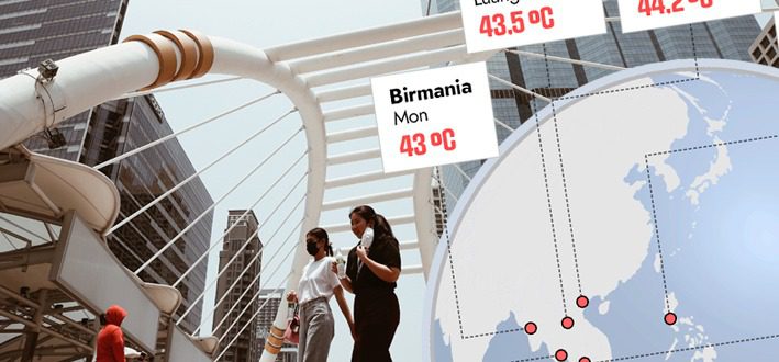 Una ola de calor sin precedentes afecta al Sudeste Asiático: Revisa las altas temperaturas que han marcado país por país
