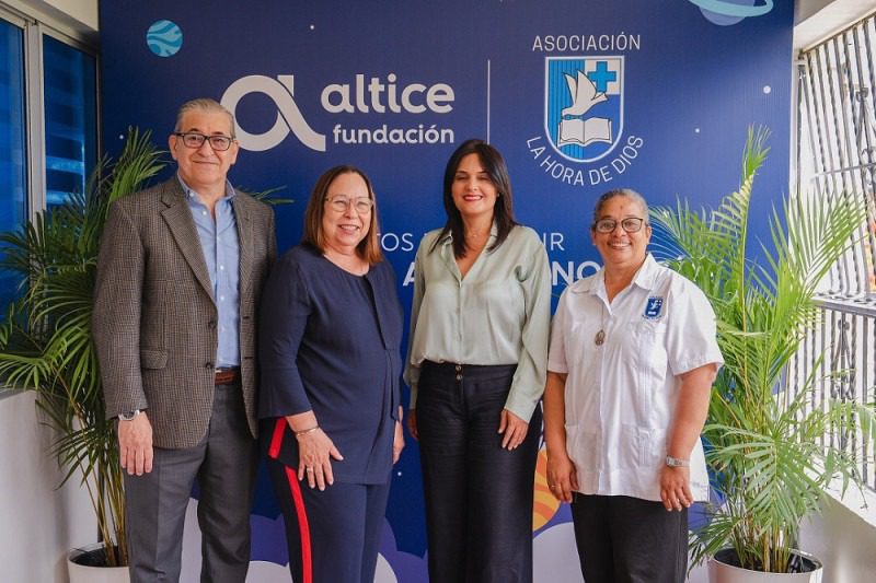 Fundación Altice en favor de estudiantes del sector de Herrera