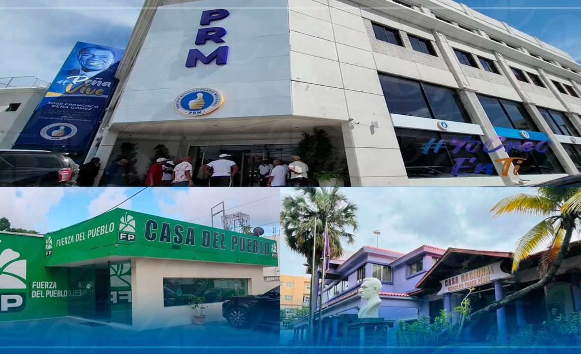 PRM, PLD y FP apartan 13 senadurías para alianzas y se reservan 18