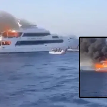 Tres turistas británicos desaparecidos tras incendiarse un yate frente a las costas de Egipto