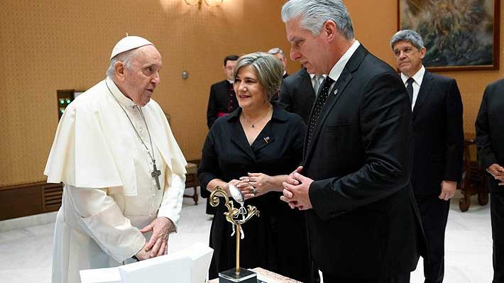 Papa Francisco recibe en el Vaticano al Presidente cubano: Conversaron durante 40 minutos