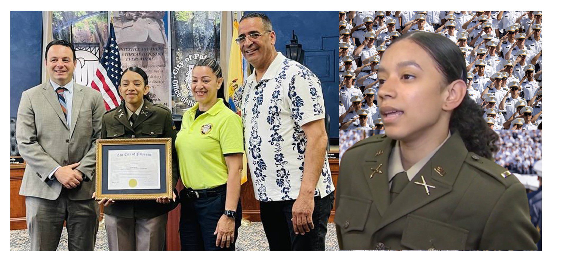 El alcalde de Paterson reconoce dominicana como primera latina en graduarse de cadete en la prestigiosa Academia Militar West Point