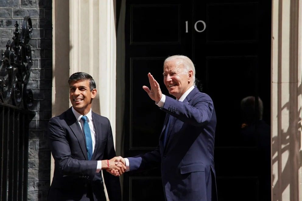Joe Biden se reúne con Rishi Sunak para ajustar detalles del apoyo a Ucrania antes de la cumbre de la OTAN